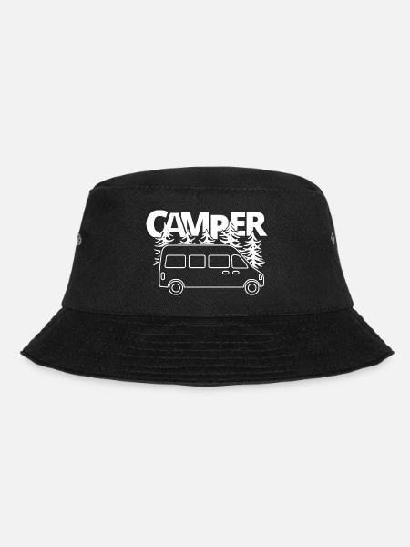 Wohnmobil Wohnwagen Camper Spruch Campervan Bus - Bucket Hat - Schwarz