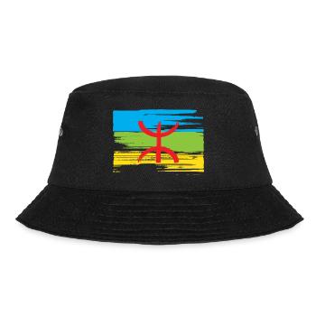 Drapeau Amazigh (Amazigh inside) - Bob - noir - Devant - Lela (165cm)