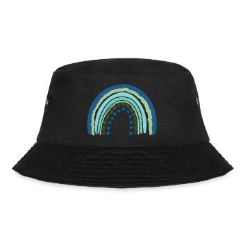 Bleu Arc-en-ciel vert avec des points - Bob - noir - Devant - Lela (165cm)
