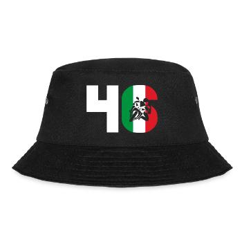 Moto Number 46 Italy Motorcycle Motorsport - Bucket Hat - black - Front - Lela (165cm)