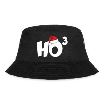 HO HO HO HOCH 3 CHRISTMAS CHRISTMAS SHIRT - Bucket Hat - black - Front - Lela (165cm)