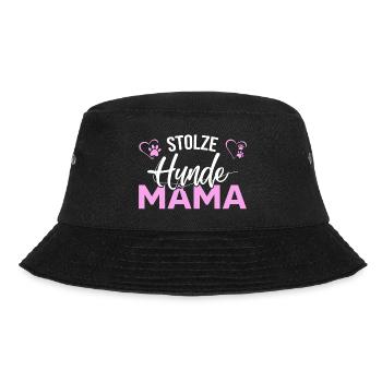 Stolze Hundemama - Bucket Hat - Schwarz - Vorne - Lela (165cm)