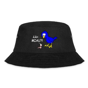 Ääh Miau - Bucket Hat - Schwarz - Vorne - Lela (165cm)