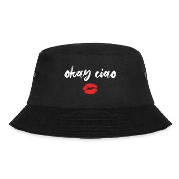 okay ciao Goodbye Kiss - Bucket Hat - black - Front - Lela (165cm)