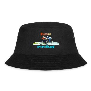 bmx race racing mountain bike motocross - Bucket Hat - black - Front - Lela (165cm)