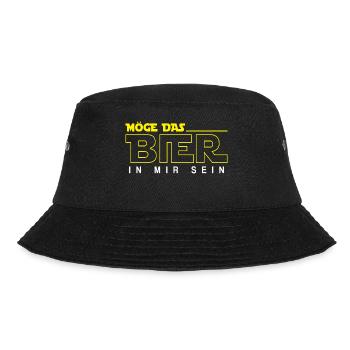 Möge das Bier in mir sein - Bucket Hat - Schwarz - Vorne - Lela (165cm)