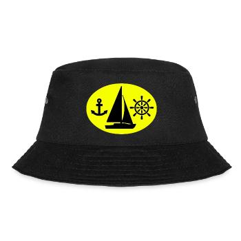 Segeln - Bucket Hat - Schwarz - Vorne - Lela (165cm)