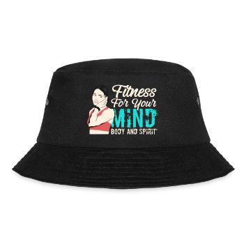 fitness for your mind body and spirit - Bucket Hat - black - Front - Lela (165cm)