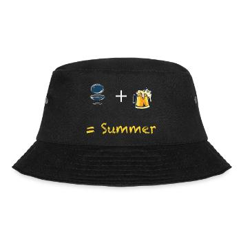 Grillen Bier Summer - Bucket Hat - Schwarz - Vorne - Lela (165cm)