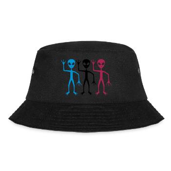 Colorful Crew Team Aliens - Bucket Hat - black - Front - Lela (165cm)