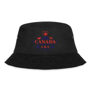 Kanada Vancouver Montreal Toronto Maple Leaf Bären - Bucket Hat - Schwarz - Vorne - Lela (165cm)