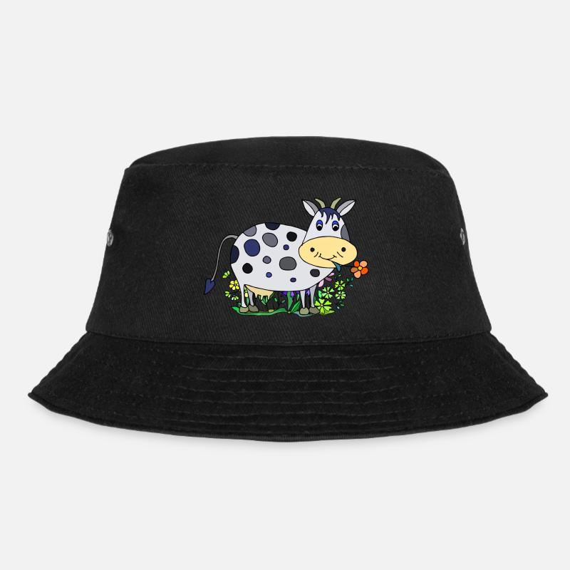 Kuh - Bucket Hat - Schwarz
