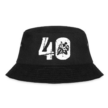 Motorcycle 40 Motorcyclist Moto - Bucket Hat - black - Front - Lela (165cm)