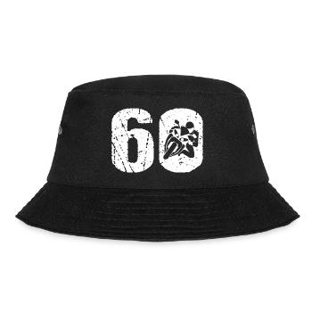 Motorcycle 60 Motorcyclist Moto - Bucket Hat - black - Front - Lela (165cm)
