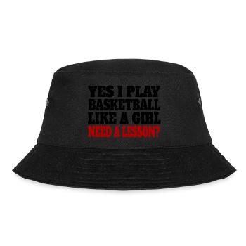 Basketball Basketball lover Mrs. Basketball player - Bucket Hat - black - Front - Lela (165cm)