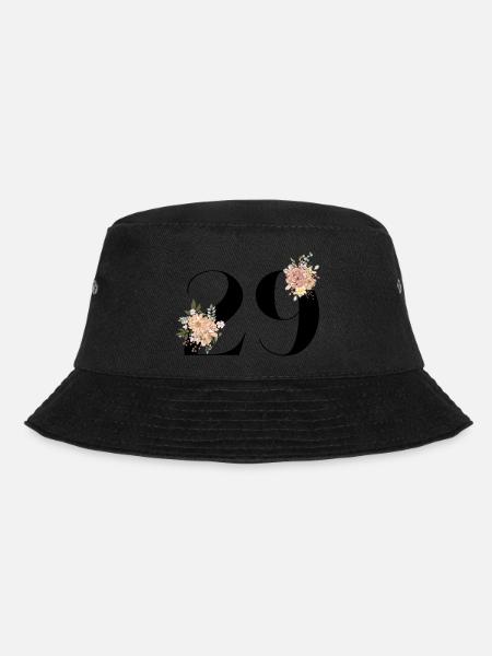 29e anniversaire fleuris (Cadeau de 29 ans) - Bob - noir