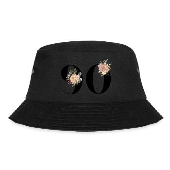 90e anniversaire fleuris (Cadeau de 90 ans) - Bob - noir - Devant - Lela (165cm)