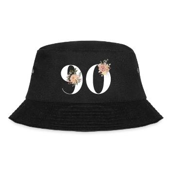 90e anniversaire fleuris (Cadeau de 90 ans) - Bob - noir - Devant - Lela (165cm)
