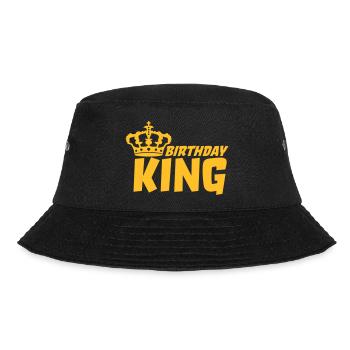 Happy Birthday King Logo - Bucket Hat - black - Front - Lela (165cm)