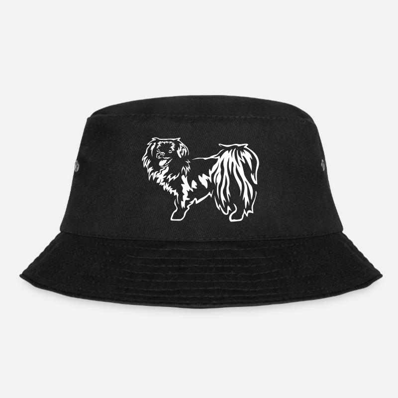Tibet Spaniel "Black Edition" - Bucket Hat - Schwarz
