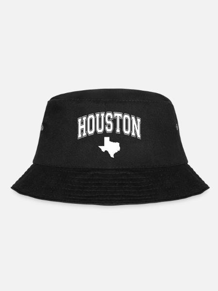 houston umriss karte - Bucket Hat - Schwarz