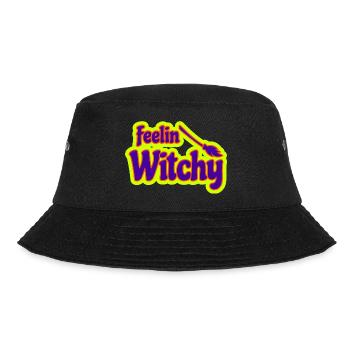 Feeling Witchy lustiger Hexen Spruch für Frauen - Bucket Hat - Schwarz - Vorne - Lela (165cm)