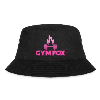 GYM FOX - Motivating Gym and Fitness Designs - Bucket Hat - black - Front - Lela (165cm)