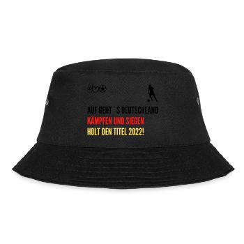 Deutschland Weltmeisterschaft 2022 - Bucket Hat - Schwarz - Vorne - Lela (165cm)