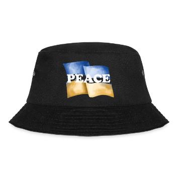 frieden ukraine peace botschaft support Politik - Bucket Hat - Schwarz - Vorne - Lela (165cm)