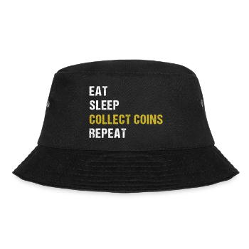 Numismatics Coin Collecting Gift - Bucket Hat - black - Front - Lela (165cm)