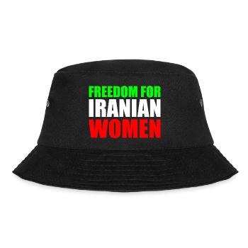 Freedom for iranian women - Bucket Hat - Schwarz - Vorne - Lela (165cm)