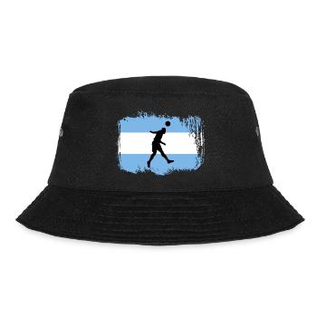 Fußball Argentinien Sport - Bucket Hat - Schwarz - Vorne - Lela (165cm)