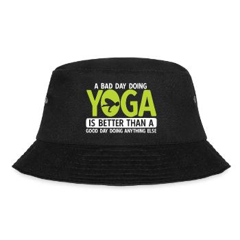 Yogalehrer Spruch Für Yogi Yoga - Bucket Hat - Schwarz - Vorne - Lela (165cm)
