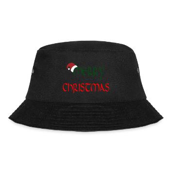 Frohe Weihnachten. Frohe Weihnachten - Bucket Hat - Schwarz - Vorne - Lela (165cm)