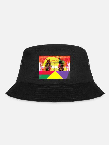Industriekultur des Ruhrgebiets, Stahlwerk - Bucket Hat - Schwarz