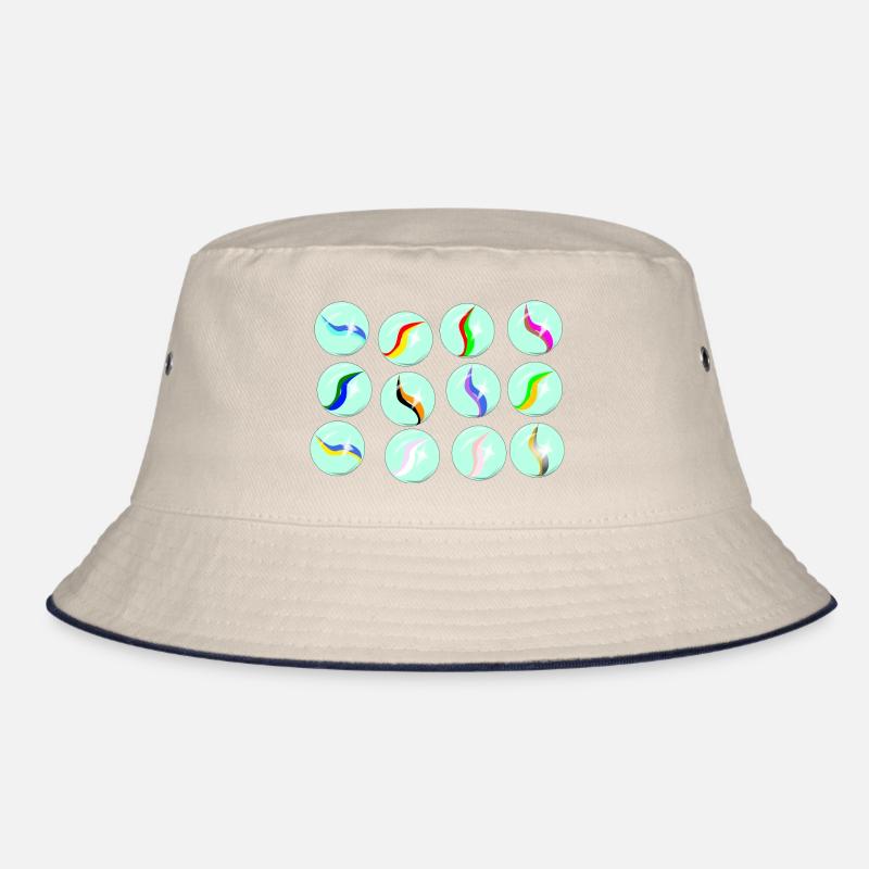 Sammlung Glasmarmor Bucket Hat