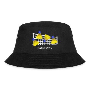 Badminton badminton player Badminton zone Badminton zone - Bucket Hat - black - Front - Lela (165cm)