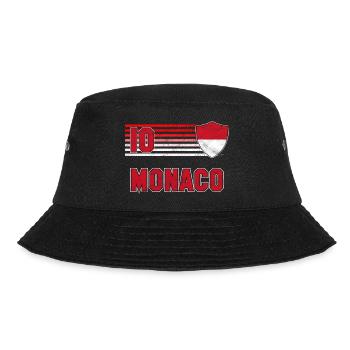Monaco Fußball Mannschaft - Bucket Hat - Schwarz - Vorne - Lela (165cm)