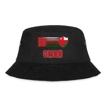 Oman Fußball Mannschaft - Bucket Hat - Schwarz - Vorne - Lela (165cm)