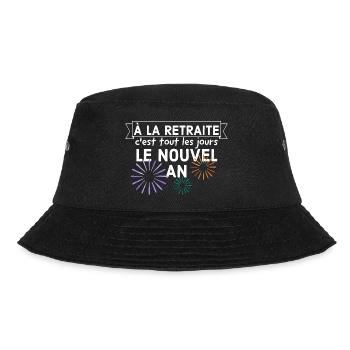À la retraite c'est tout les jours le nouvel an. - Bob - noir - Devant - Lela (165cm)