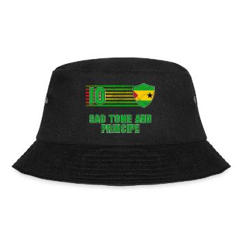 São Tomé and Príncipe Football Team - Bucket Hat - black - Front - Lela (165cm)