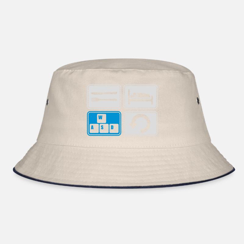 Gaming täglich wiederholen Computer Bucket Hat