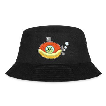 Turtle Submarine - Bucket Hat - black - Front - Lela (165cm)