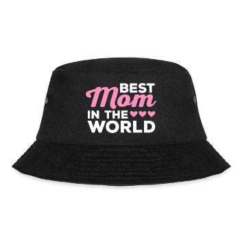 The Best Mother in the World - Mother's Day - Bucket Hat - black - Front - Lela (165cm)