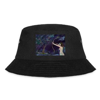 Trust your Aim, Instinct - Bucket Hat - Schwarz - Vorne - Lela (165cm)