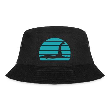 Funny Loch Ness Monster Cryptozoology Nessie - Bucket Hat - black - Front - Lela (165cm)