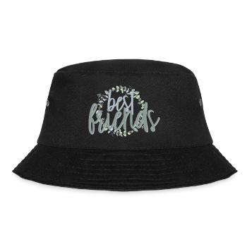 Best Friends Eukalyptuskranz Freundschaftsgeschenk - Bucket Hat - Schwarz - Vorne - Lela (165cm)