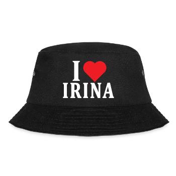 t-shirt J’aime Irina idée cadeau t-shirt - Bob - noir - Devant - Lela (165cm)