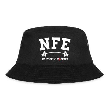 NFE (No F*ckin ́ Excuses) - Make your Workout - Bucket Hat - black - Front - Lela (165cm)