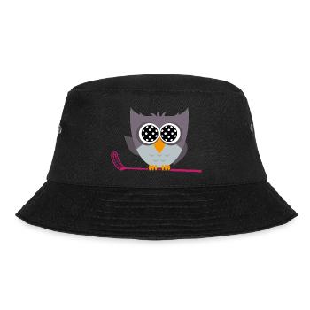 Floorball Floorball "Floorball-owl" unihoc - Bucket Hat - black - Front - Lela (165cm)